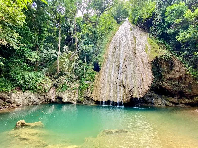 Waterfall of the River of Coconuts - Nature attraction in the Caribbean