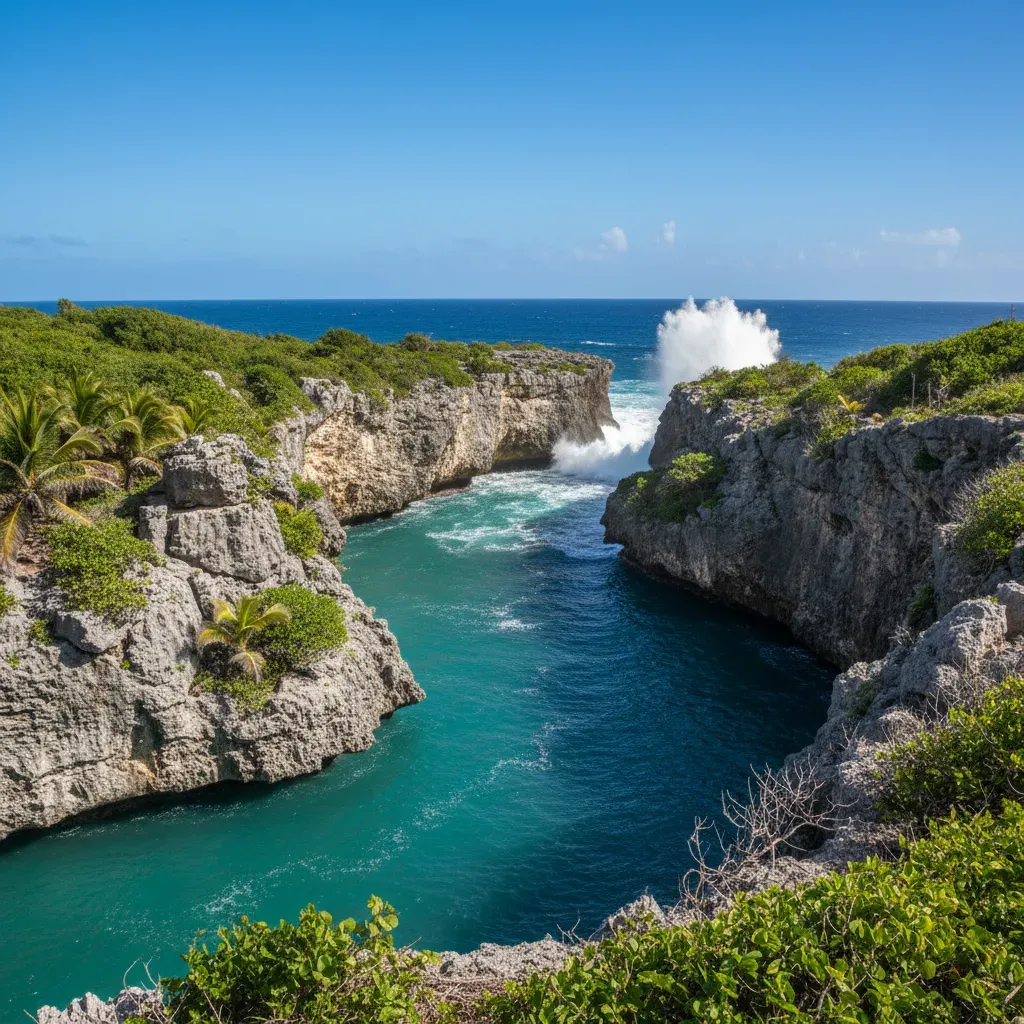 Porte d'Enfer - Viewpoint attraction in the Caribbean