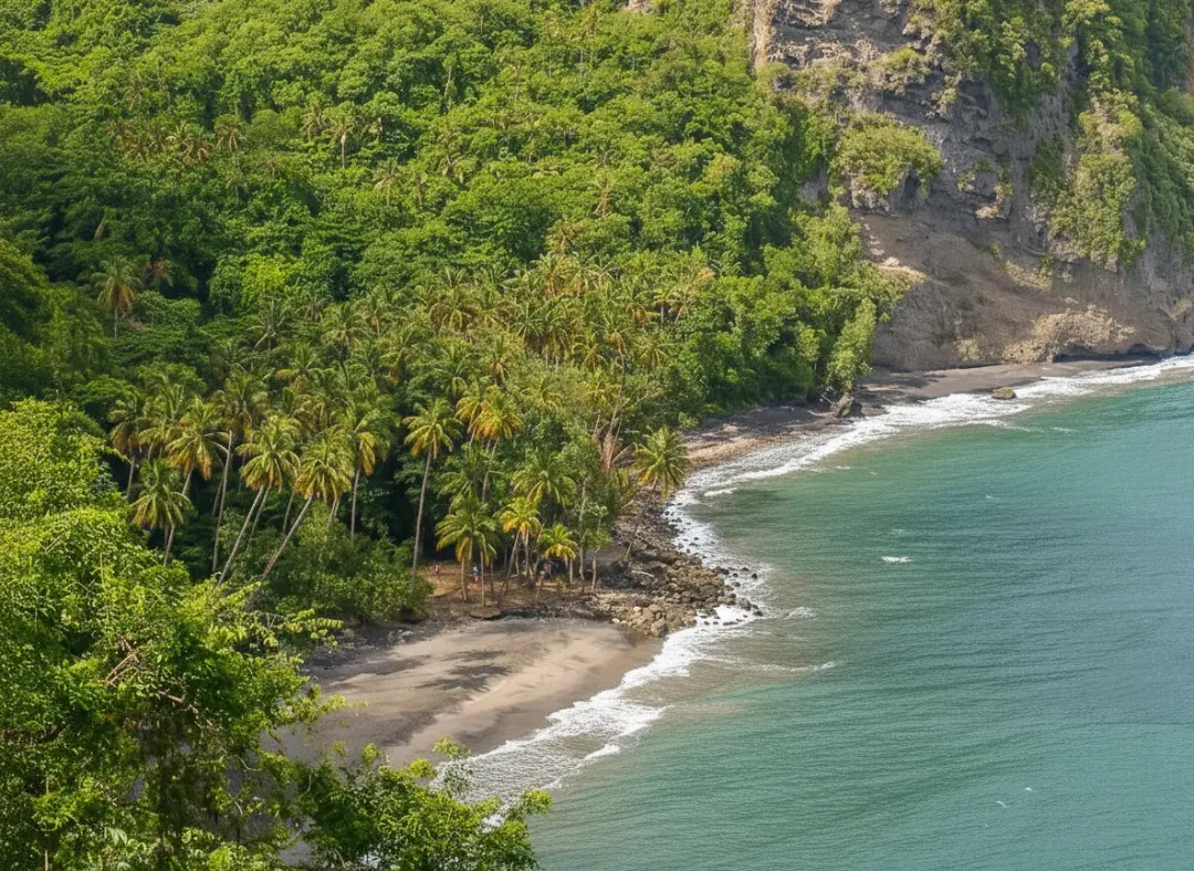 Anse Couleuvre - Beach attraction in the Caribbean
