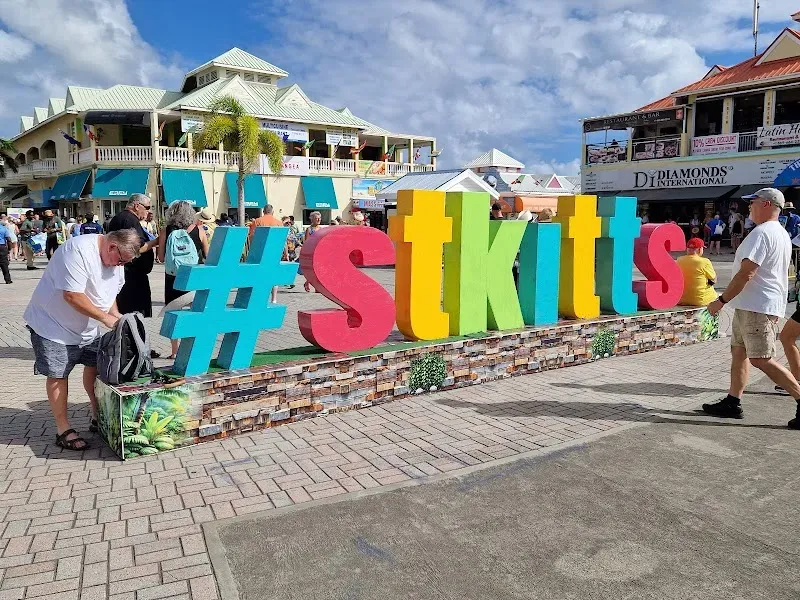 St. Kitts Sign - Nature attraction in the Caribbean