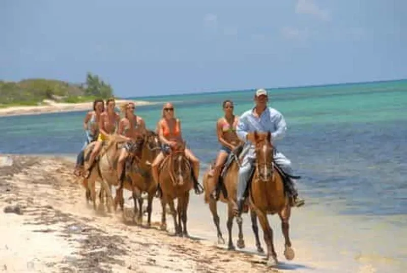 Randonnée à cheval sur la plage à Grand Cayman