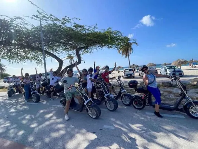 Aruba: Electric Scooter Tour with Beach Stops