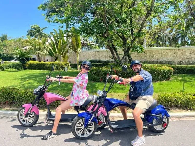 Bavaro Punta Cana: City Tour with Harley E-Scooter models
