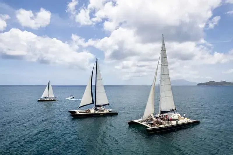 Basseterre: Catamaran Excursion to St. Kitts and Nevis with Lunch