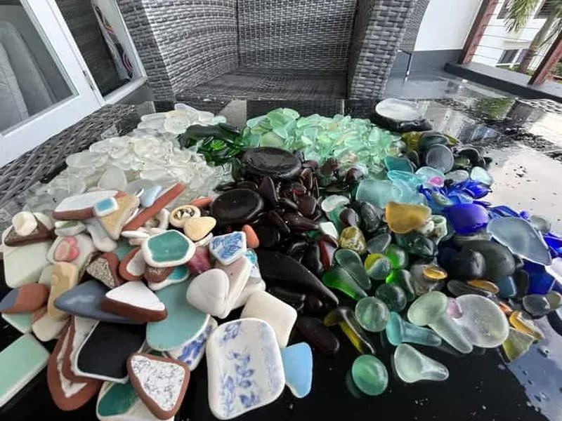 St. Kitts Hike: Sea Glass Discovery on a Volcanic Beach