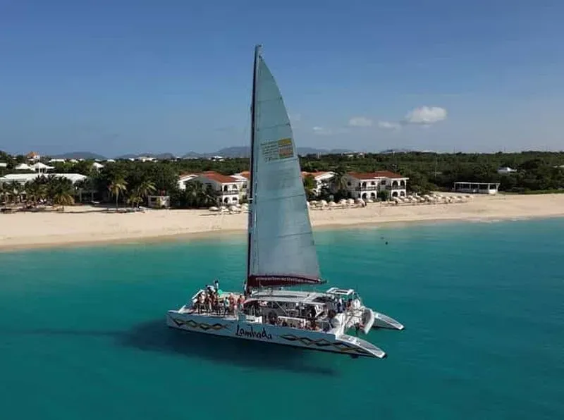 Saint Martin: Catamaran Sailing Day Trip to Prickly Pear Cays