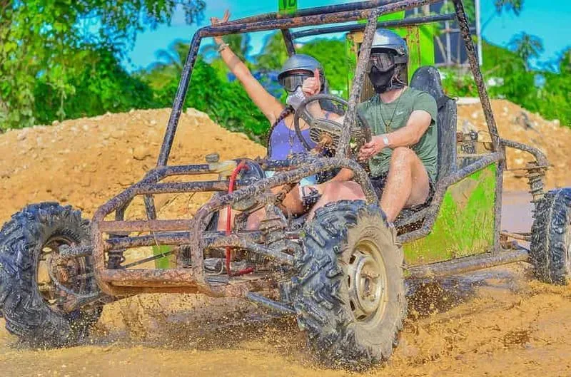 Quad and 4x4 buggy excursion in Punta Cana with water cave