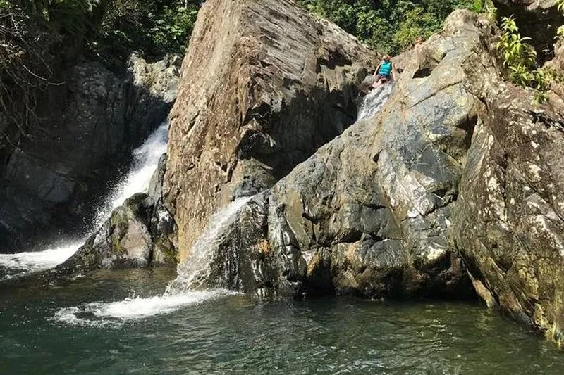 Adventure excursion in the El Yunque forest in Fajardo with waterfalls and water slide - experience in Puerto Rico
