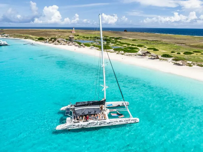 BlueFinn Catamaran Excursion to Klein Curaçao with BBQ and Happy Hour - experience in Curaçao