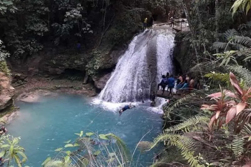 From Ocho Rios: Blue Hole and Dunn's River Falls Tour