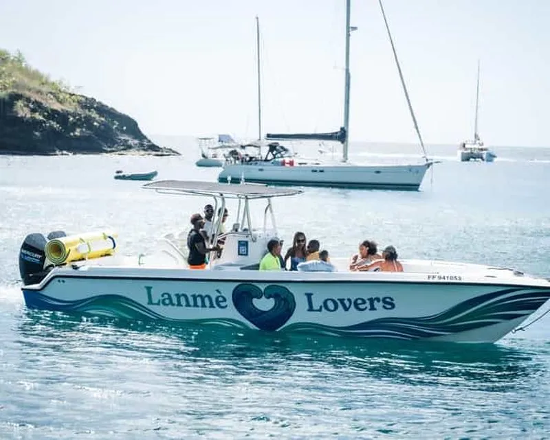 Martinique: half-day at sea – snorkeling & swimming with turtles, aperitif