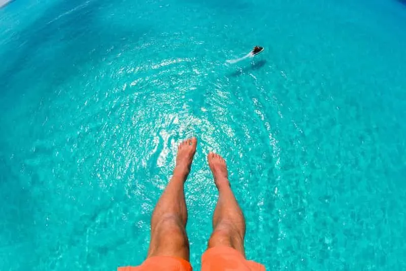 Parasail over Cabbage Beach