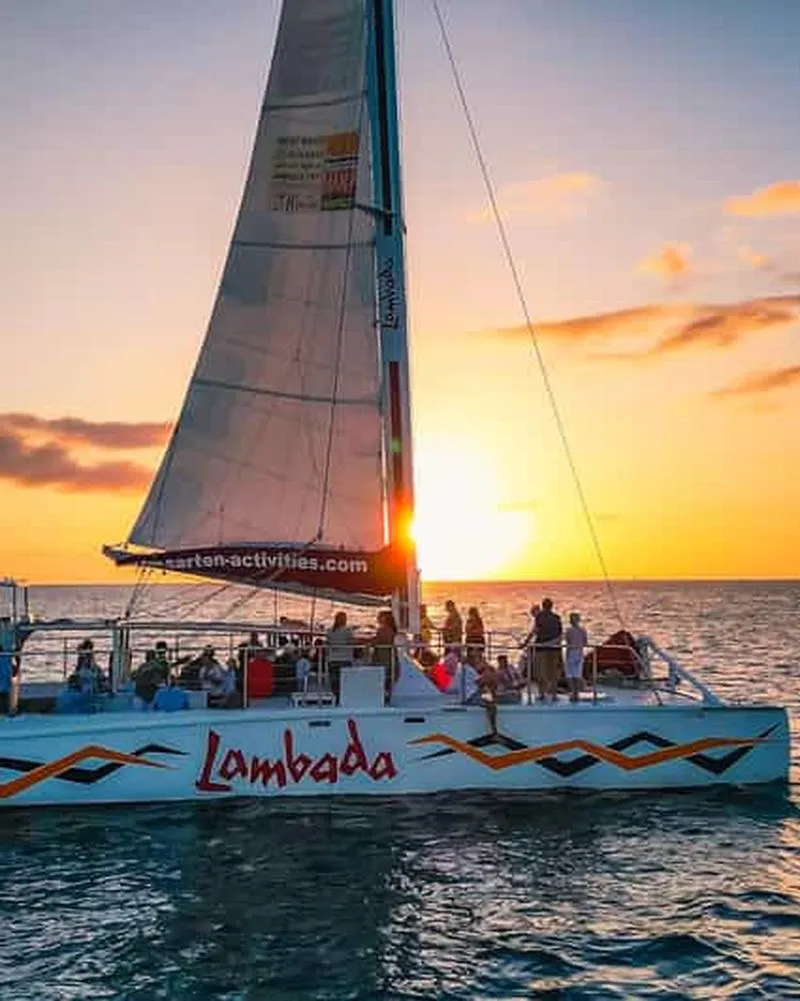 Simpson Bay: Lambada Sunset Cruise in Saint Martin - experience in Sint Maarten (Dutch side)