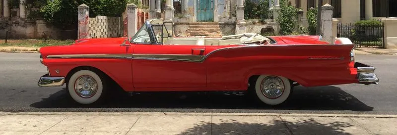 Vintage Car Ride in Varadero