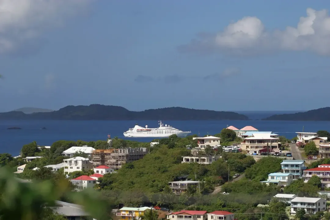 St. Eustatius - scenic view 2 of the Caribbean island